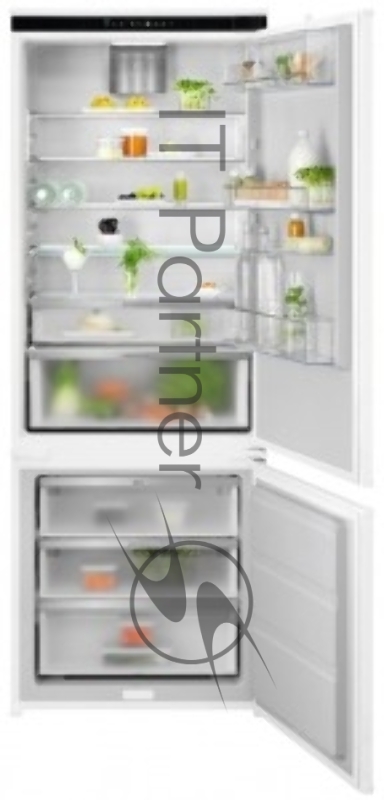 Встраиваемый холодильник Electrolux ENP7TD75S, комбинированный No Frost, Размеры ВxШxГ [мм]: 1884x696x549, сенсорное управление с символьным дисплеем, Динамическая система охлаждения в холодильной камере, система охлаждения в морозильной камере - No Frost, крепление дверцы на направляющих, A++ класс энергопотребления, Большой ящик на телескопических направляющих, MultiSpace, Flexi shelf, Инверторный компрессор