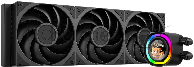 Система жидкостного охлаждения ID-Cooling FX360 LCD PE (Soc 1851/1700/1200/115X/AM5/AM4, 3x120мм fan, 2450rpm, 34.3 дБ, 350W, PWM 4-pin, Al+Cu) (FX360 LCD PE)