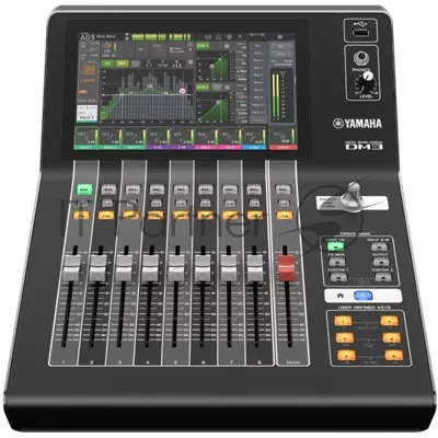 Микшер Yamaha DM3 цифровой, компактный, Dante, 9 фейд, 9" мультисенсорный экран, входные каналы микширования: 16 моно + 1 стерео + 2 FX возврат, шины: 1 стерео, 6 миксов, 2 FX, 2 матрицы (поддерживает ввод в матрицу), локальный ввод-вывод: 16 микрофонн