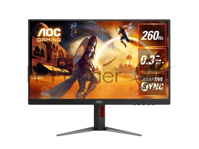 Монитор 27" AOC Q27G4Z IPS 2560x1440, 260 Гц, 1 мс, 16:9, 350 кд/м², HDMI 2.0, DP 1.4, 3.5 Jack, FreeSync, Flicker-Free, VESA 100x100, черный/красный