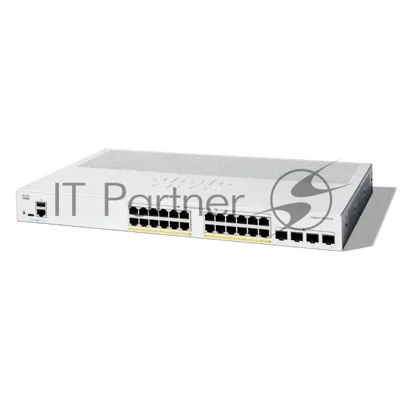Коммутатор Cisco Catalyst C1200-24P-4X, 24×1 Гбит/с + 4×10 Гбит/с SFP+, управляемый