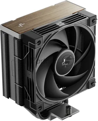 Кулер для процессора DEEPCOOL AK400 G2 LGA1851/1700/1200/115X/AM5/AM4 (12шт/кор, TDP 220W, PWM, Fan 120мм, 4 тепл. Трубки, Wood-grain top cover, черный) RET (R-AK400G2-BKNNMN-GJD)