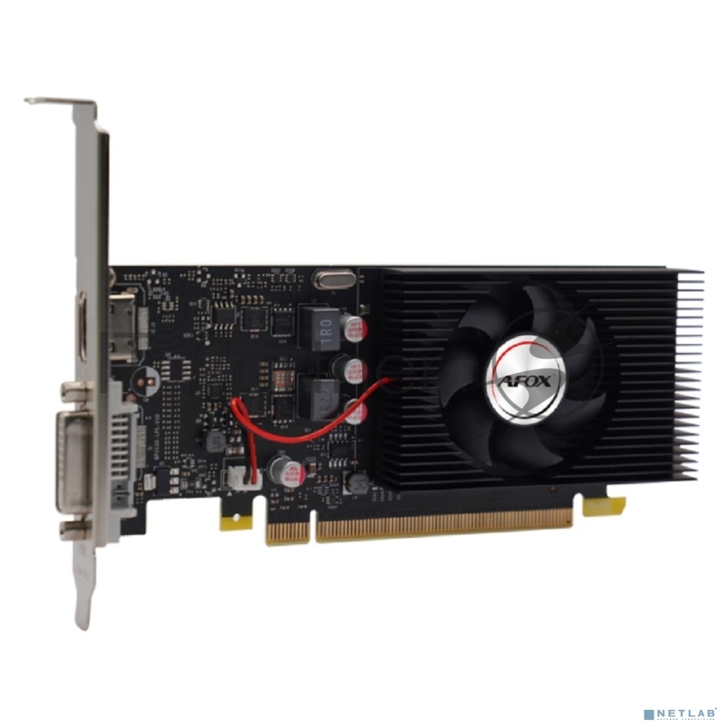 Видеокарта AFOX GeForce GT 1030, 2GB GDDR5, 64 bit, DVI-D, HDMI, GPU 1468 MHz