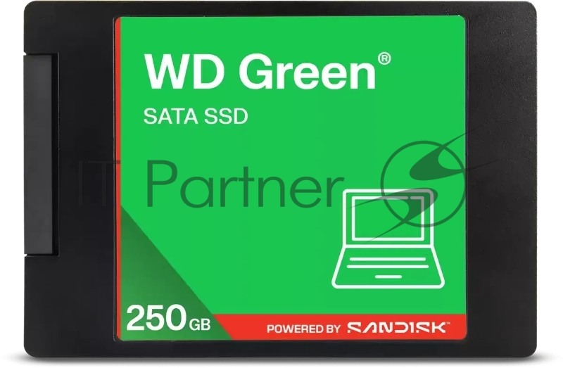 Накопитель SSD 250Gb WD Green, 2.5", SATA III, R/W - 545/510 MB/s 3D-NAND