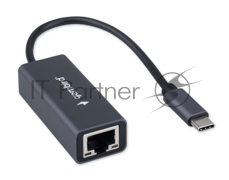 Сетевой адаптер Ethernet Gembird NIC-U8, Type-C USB 3.0 - Gigabit Ethernet adapter, алюминий, RTL8153
