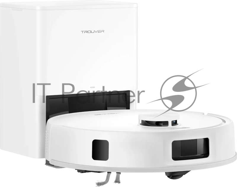 Робот-пылесос Trouver E20s Pro Plus белый, 3200 мAч Li-Ion, уборка сухая/влажная, пылесборник контейнер 0.32 л