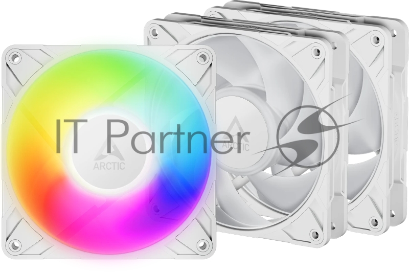 Вентилятор корпусной ARCTIC P12 Pro A-RGb (White) - 3 Pack- retail (ACFAN00326A)