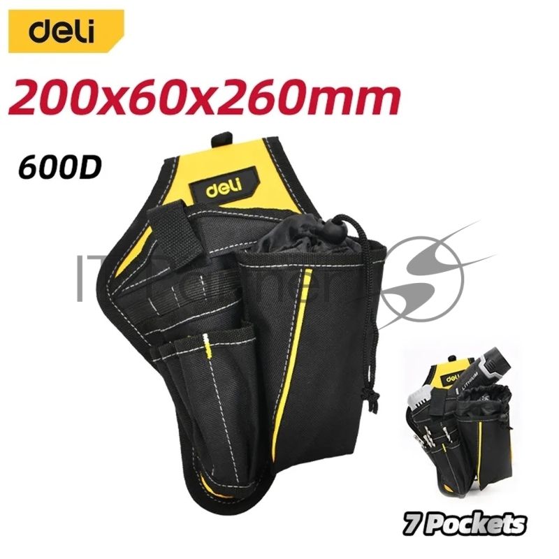 Поясная сумка-кобура монтажника Deli DLP07