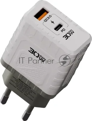 Сетевое зарядное устройство Defender UPA-132 30W, USB A+C, белый