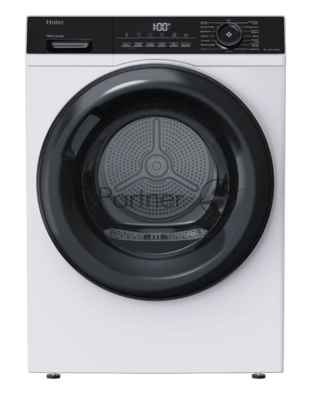 Сушильная машина Haier HD90-A2929A белый, 9 кг, сушка - конденсационная, программ - 15, 59.5 x 84.5 x 66.5 см
