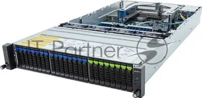 Серверная платформа Gigabyte Server Platform R283-S98/2U/2xIntel (Gen 4/5)/2xHS/32xDIMM/8xSFF NVMe/SATA/SAS + 16xSFF SATA/SAS + 2xSFF SATA/SAS/2x1GbE/2xOCP 3.0/4xFHHL/2x2000W/Rails/1Y