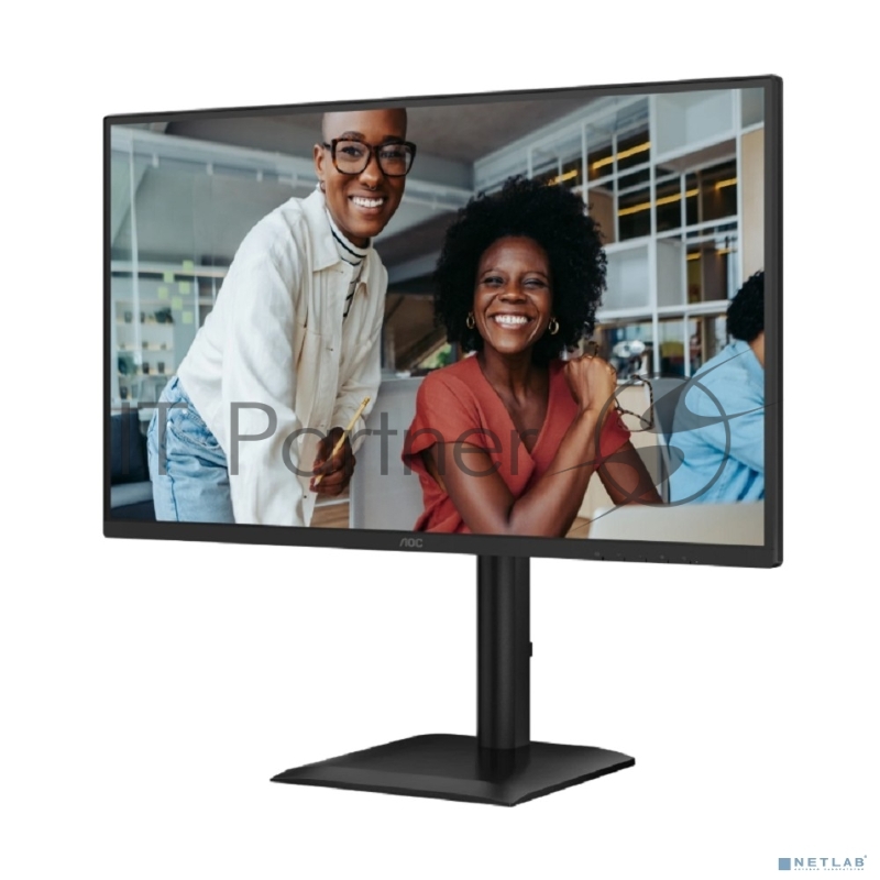 Монитор 27" AOC Q27E4U IPS 2560x1440, 120 Гц, 4 мс, 16:9, 350 кд/м², HDMI 2.0, DP 1.2, 3.5 Jack, USB Hub (4x USB 3.2 Gen 1), HDR10, Adaptive-Sync, черный