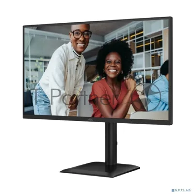 Монитор 27" AOC Q27E4U IPS 2560x1440, 120 Гц, 4 мс, 16:9, 350 кд/м², HDMI 2.0, DP 1.2, 3.5 Jack, USB Hub (4x USB 3.2 Gen 1), HDR10, Adaptive-Sync, черный