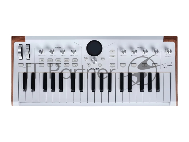 Сценическая клавиатура 230721 Arturia AstroLab 37 White Astrolab White 37 клавиш, полувзвешенная механика, 10 звуковых движков, вокодер, 10 кнопок пресетов, 4 макрорегулятора, MIDI-вход, USB-C и USB-A; аудио Bluetooth; WiFi, цвет белый
