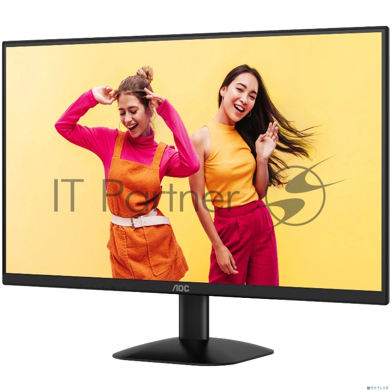 Монитор 27" AOC Q27B35E IPS 2560x1440, 75 Гц, 1 мс, 16:9, 300 кд/м², HDMI 1.4, DP 1.4, HDR10, Adaptive-Sync, черный