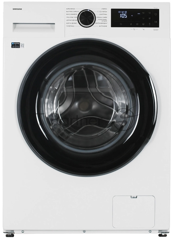 Стиральная машина Samsung WW90DG5U34AELP белый, загрузка фронтальная 9 кг, 1400 об/мин., класс: A