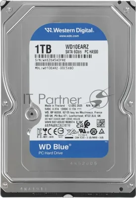 Жесткий диск HDD WD Blue 1Tb 5400rpm SATA 64Mb 3.5"