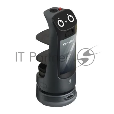 Сервисный робот-доставщик PuduRobotics модели KettyBot Pro (цвет: черный) в компл. с зарядной станц.