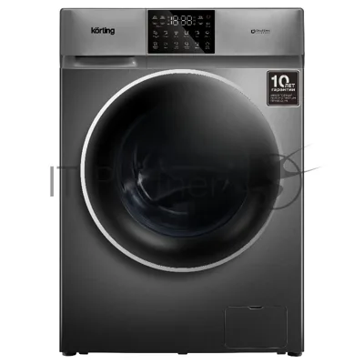 Стиральная машина KORTING KWD 60DV107 Gr серый, загрузка фронтальная 10 кг, 1200 об/мин, класс B