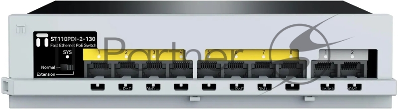 Коммутатор Netis ST110PDI-2-130, 10×100 Мбит/с (8×PoE+), неуправляемый