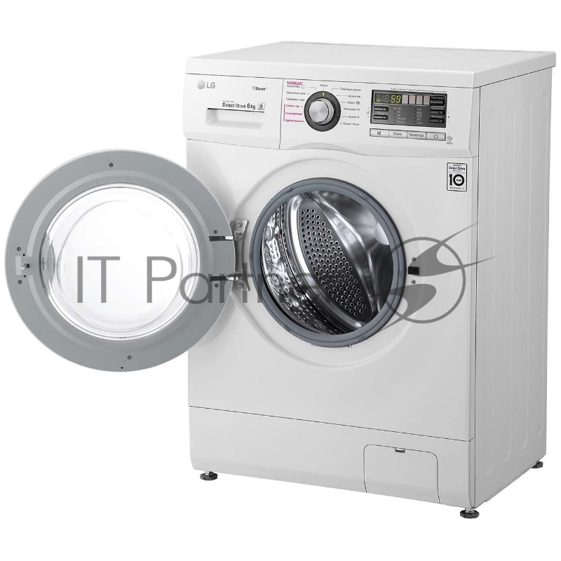 Стиральная машина LG F12M7NDS1 белый, загрузка фронтальная 6 кг, 1200 об/мин, класс A