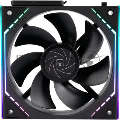 Кулер для корпуса Thermalright TL-M12QR Reverse (124x120x25mm, 4-pin PWM, ARGB, 47.6CFM, 23.2dBA, 1500RPM, черный)