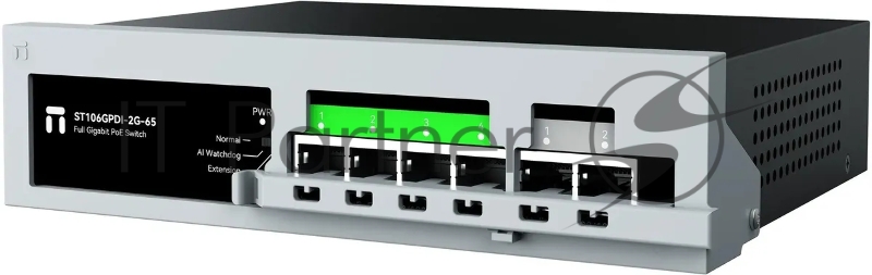 Коммутатор Netis ST106GPDI-2G-65, 4×1 Гбит/с PoE + 2×1 Гбит/с, неуправляемый