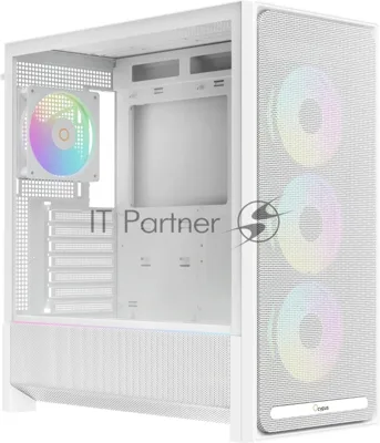Корпус Ocypus Delta C70 WH ARGB, Midi-Tower, белый, 4 x 120 мм
