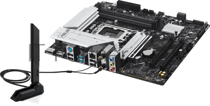 Материнская плата ASUS PRIME B760M-A WIFI II, LGA 1700, Intel B760, 4xDDR5, 4xSATA, 2xM.2, 1xPCIe 5.0 x16, 2xPCIe 4.0 x16, 1xHDMI, 1xDP, 1x2.5Gb LAN, Wi-Fi 6E, Bluetooth 5.4, 2xUSB-A 10Gbps, 4xUSB-A 2.0, 3x3.5 мм, 7.1, mATX