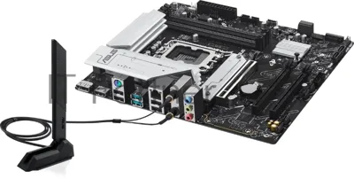 Материнская плата ASUS PRIME B760M-A WIFI II, LGA 1700, Intel B760, 4xDDR5, 4xSATA, 2xM.2, 1xPCIe 5.0 x16, 2xPCIe 4.0 x16, 1xHDMI, 1xDP, 1x2.5Gb LAN, Wi-Fi 6E, Bluetooth 5.4, 2xUSB-A 10Gbps, 4xUSB-A 2.0, 3x3.5 мм, 7.1, mATX