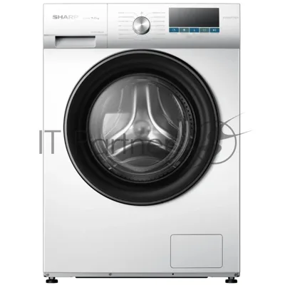 Стиральная машина Sharp ES-FEI712DLZ-W белый, загрузка фронтальная 7 кг, 1200 об/мин, класс A+++