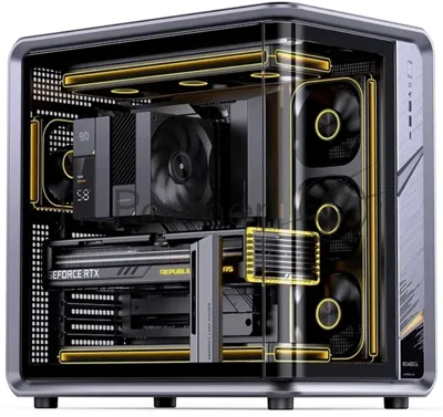 Корпус Jonsbo Jonsplus BO400CG, Midi-Tower, серый