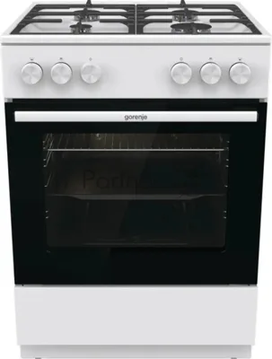 Плита газовая Gorenje GG6A10WFFM белый, конфорок 4 шт, духовка 72 л, 60 см x 85 см x 60 см