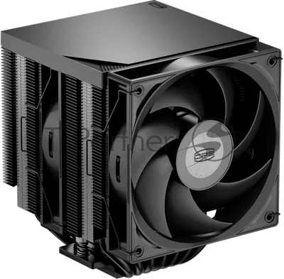 Кулер для процессора PCCooler RT720 TC BK (270W, 4-pin PWM, 157.5mm, Al/Cu, 7x6mm, 2x120mm, 73.32CFM, 34.9dBA, 2200RPM, S: 1851/1700/1200/115X, AM5/AM4, black)