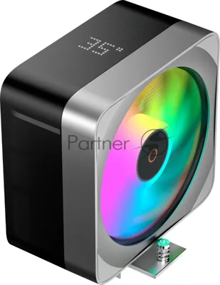 Кулер для процессора CPU Cooler Ocypus Delta A40 EX BK Digital (200W, 4-pin PWM, LED temp., 157mm, Al/Cu, 4x6mm, ARGB, 1x120mm, 60CFM, 31dBA, 1600RPM, S: 1851/1700/1200/115X, AM5/AM4, black)
