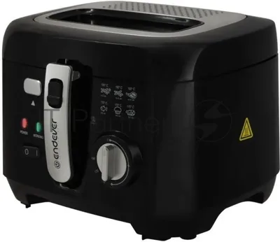 Фритюрница Endever Skyline FR-114 черный/стальной, 2000 Вт, 2.5 л, съёмная чаша