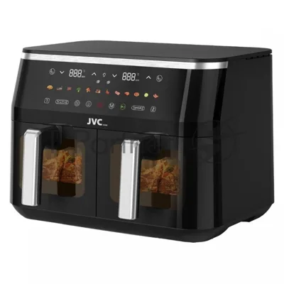 Аэрогриль JVC JK-MB110 черный, 3400 Вт, 6 л, сенсор, 12 программ