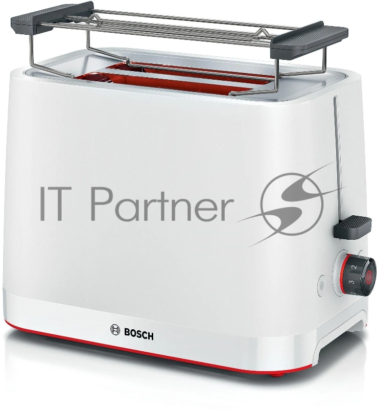 Тостер Bosch TAT3M121 белый, 950 Вт, 2 слота
