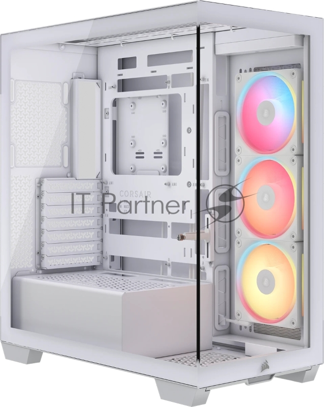 Корпус Corsair iCUE Link 3500X LX-R RGB White, Midi-Tower, белый, 3 x 120 мм