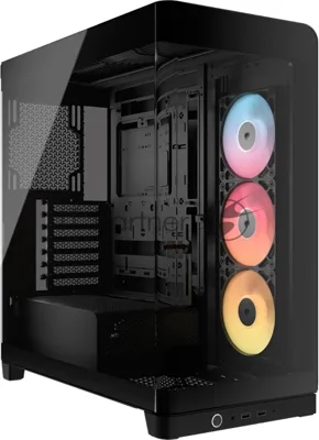 Корпус Corsair 4500X RS-R ARGB Black, Midi-Tower, чёрный, 3 x 120 мм