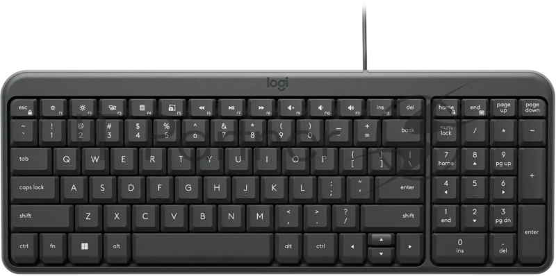 Клавиатура Logitech K106 проводная, USB Type-A, чёрный