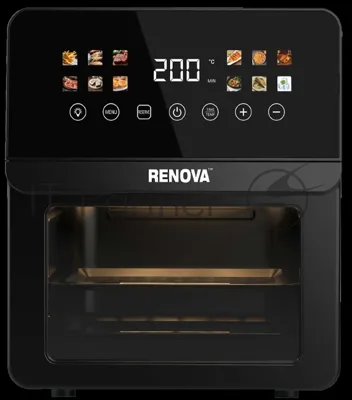 Аэрогриль Renova AF6-TB2 черный, 1700 Вт, 12 л, сенсор, 12 программ