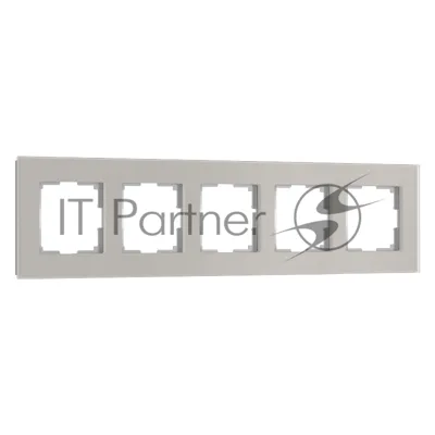 Рамка на 5 постов Senso (дымчатый, стекло soft-touch) W0053117