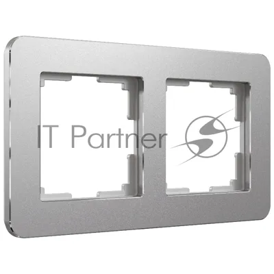 Рамка на 2 поста Platinum (алюминий) W0022606