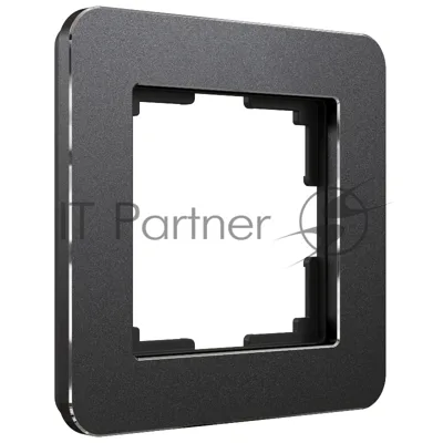Рамка на 1 пост Platinum (черный алюминий) W0012608