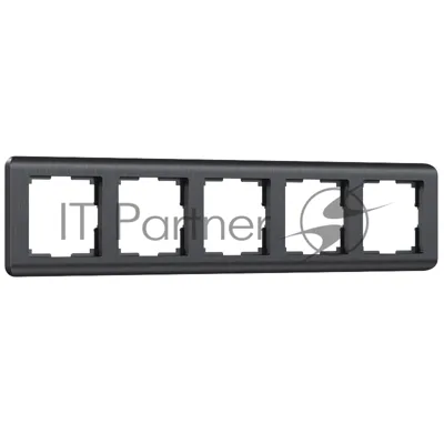 Рамка на 5 постов (графит) W0052104