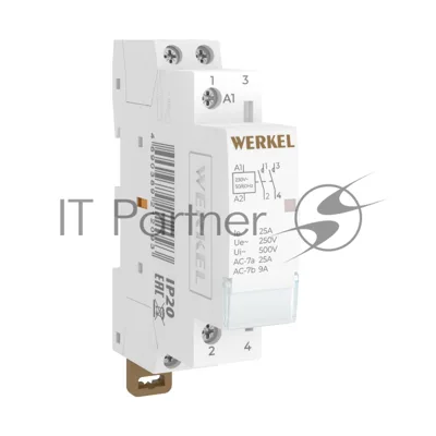 Контактор модульный Werkel 25 A 2NO (1 мод.) W941M25O