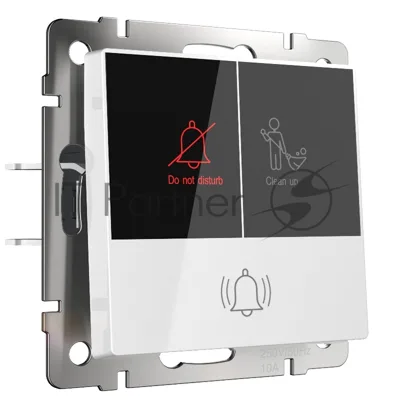 Кнопка звонка с индикацией для отелей Werke W1114601 (белый)