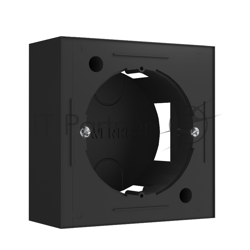 Коробка для накладного монтажа Werkel W8000008 (черный)