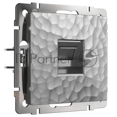Розетка Ethernet RJ-45 (серебряный)